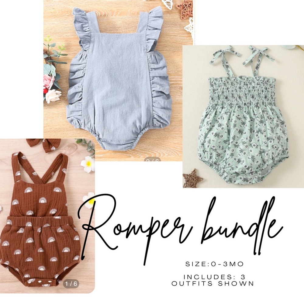 Baby Romper / Bubble / Outfit Bundle of 3